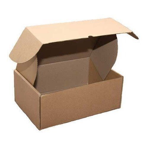 5 Kilogram Weight Holding Capacity 3 Mm Thickness 3 Ply Brown Corrugated Box