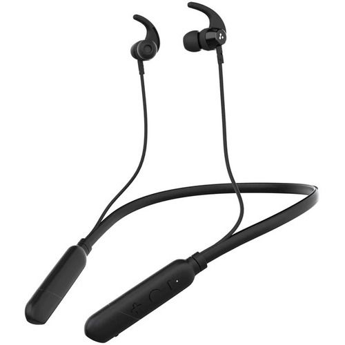 Black Rubber And Plastic Body Wireless Bluetooth Neckband