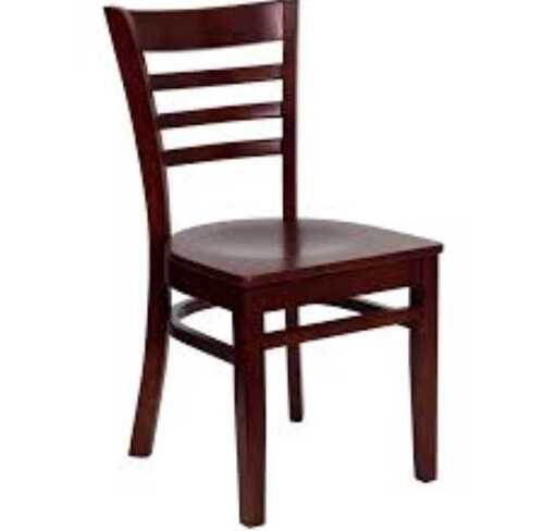 Long Lasting Fine Finish Brown Color Wooden Chair