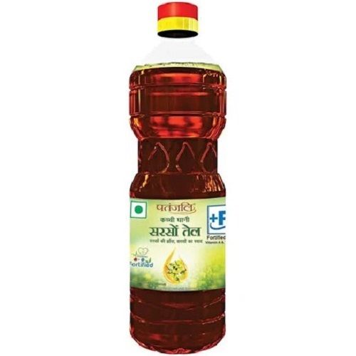 Common 100 Percent Pure And Natural Patanjali Mustard Oil For Cooking, 1 Liter 