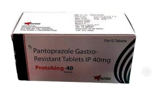 Black Pantoprazole Gastro-Resistant Tablets Ip 40 Mg Pack Of 10X10 Tablets