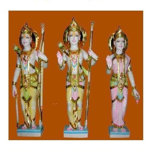 धार्मिक पाशन कला सफेद संगमरमर राम दरबार मूर्ति घर और मंदिर के लिए 