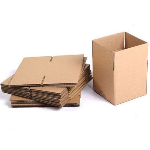 Reusable 3 Ply Plain Brown Fruit And Vegetable Packing Square Corrugated Boxes 