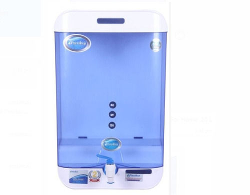 White And Blue Plastic Wall Mounted Ro Water Purifier For Home, 12 Liters  Power: 10 Watt (W)