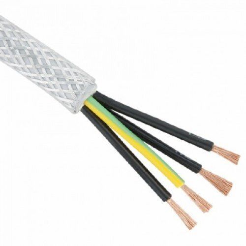 White Energy Efficient Fast Transmitting 1sq Mm 4 Core Shielded Cable