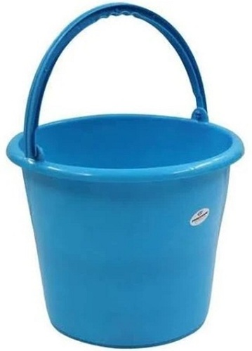 Hdpe Blue Color 5 Litre Capacity And Plastic Material With Handle Unbreakable Plain Bucket