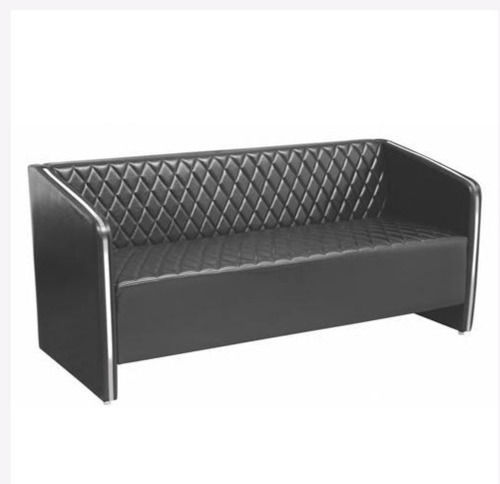 100% Genuine Leather Rectangular Shape Black Color Modern Comfortable Sofa