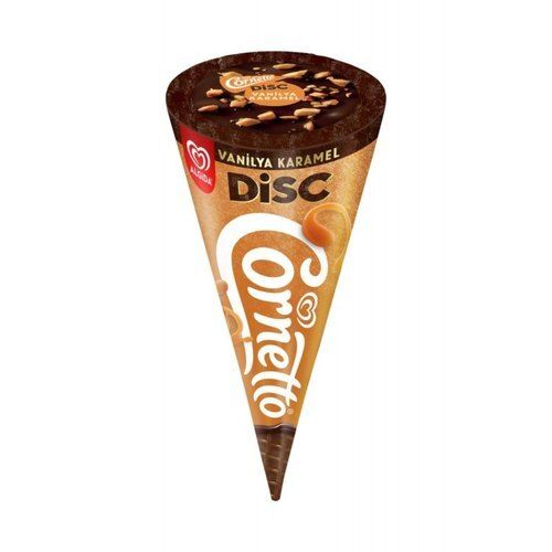 Crunchy Wafer Delightful Chocolate Flavour Layer Cornetto Ice Cream Cone