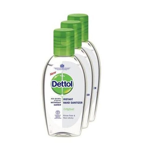 Dettol Original Instant Hand Sanitizer, Kills 99.9% Of Germs, Pack Size 50 Ml