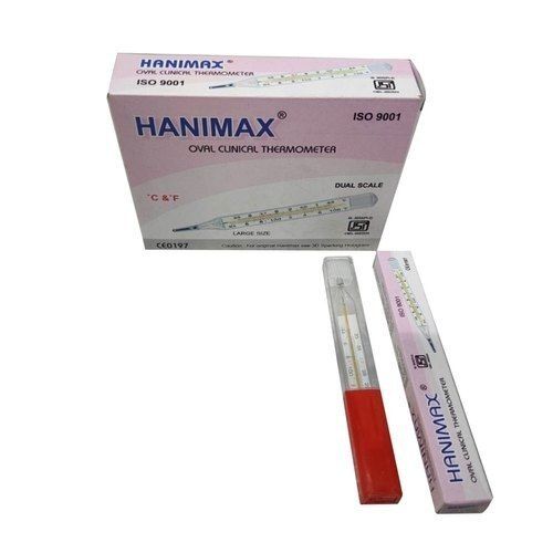 Easy To Readable Transparent Body Clinical Thermometer