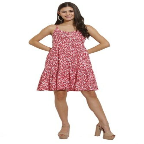 Ladies One Piece Dress Red & White at Best Price in Gurugram