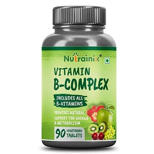 Nutrainix Biotin Vitamin B-Complex with Vitamin C | Support Metabolism And Energy Production | Skin Hair And Bone for Daily Immunity Strong Bones Heal