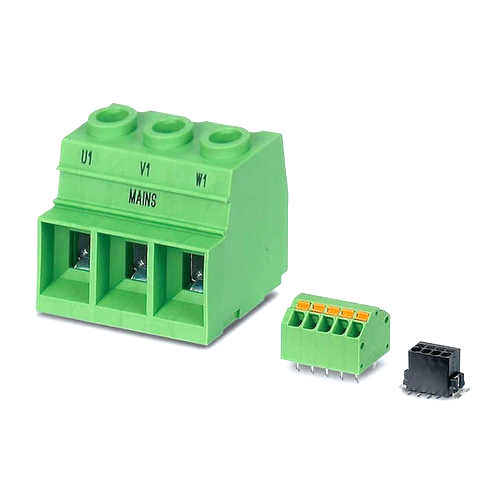 Phoenix Three Pin Green Color Terminals Block