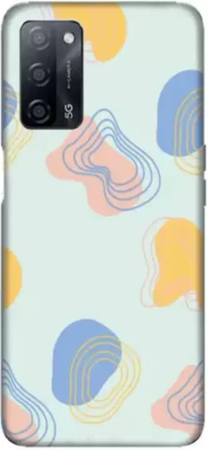 मल्टीकलर ग्लॉसी फिनिश प्रिंटेड डिजाइनर 102 मिमी चौड़ाई Oppo A55S मोबाइल कवर बॉडी के लिए सामग्री: प्लास्टिक