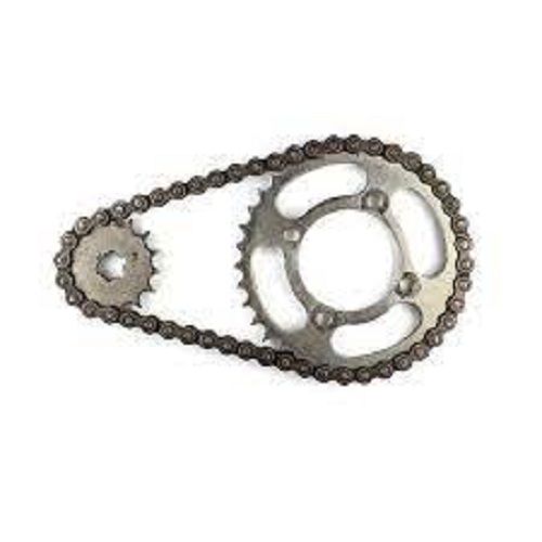 Roller chains with sprockets