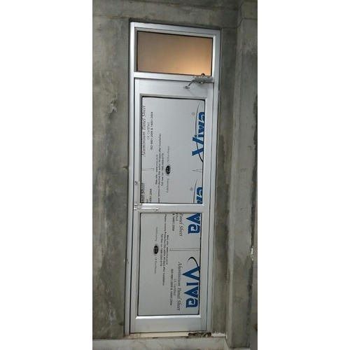 Silver Aluminium Door Fabrication Service