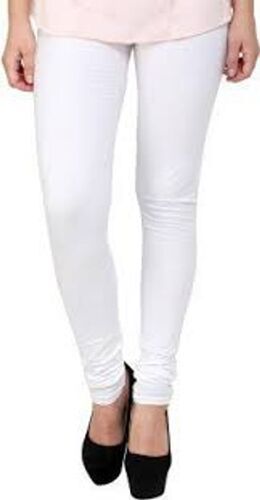 Soft Stretchy Comfortable Breathable Easy To Wear Ladies Cotton White Legging