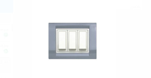 Green White And Gray Color Plastic Material 10 Ampere Roma Modular Switch