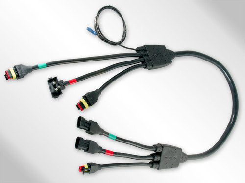 Grey And Black 12-20 Volt Electrical Wire Harness Cable Used In Multiple Sector