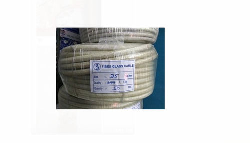 3mm Thickness 220 Volt White Color Fiber Glass Coated Wire