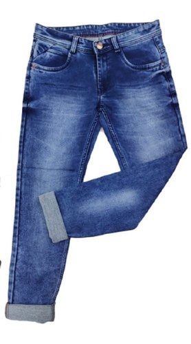 Casual Wear Comfortable And Washable Faded Pattern Blue Mens Denim Jeans Caliber: Na