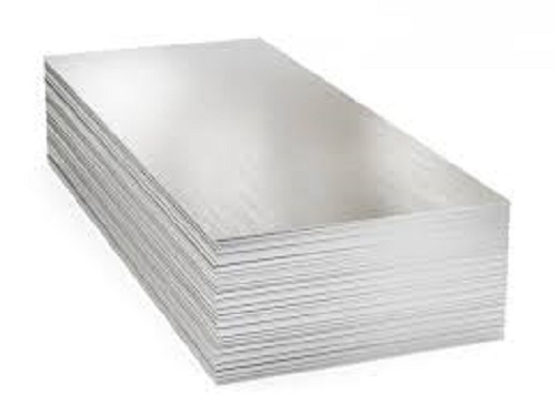 Silver Corrosion Resistant Ruggedly Constructed Durable Strong Plain Stainless Steel Sheets