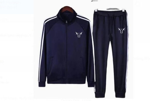 Daily Wear Comfortable And Breathable Blue Color Polyester Mens Track Suit Grade: A