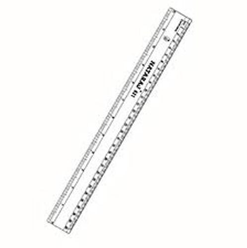 Multicolor Durable Ruler Smooth Sharp Flat Safe Natraj Plastic Scale 5 Pieces Pack 