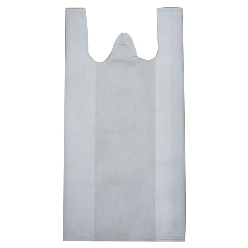 Eco Friendly Strong Long Lasting Recyclable W Cut White Non Woven Bags Use: Carry Things