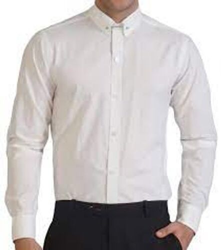 Elegant Look Fancy Comfort Cool Casual And Formal Wear Men'S White Shirt  General Medicines