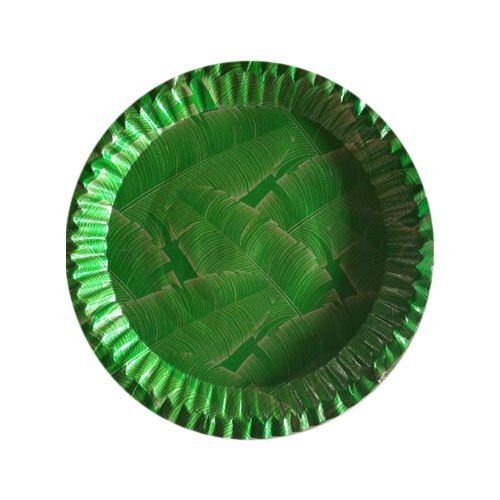 Party Use Eco Friendly Green Round Shape Disposable Plain Paper Banana Leaf