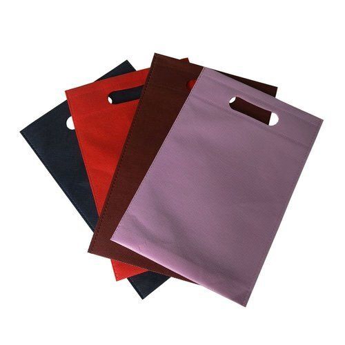 Multi Color Premium Grade Eco Friendly Reusable D Cut Plain Non Woven Bags
