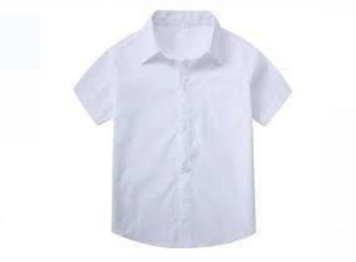 Washable And Breathable Short Sleeve White Plain Cotton School Dress General Medicines