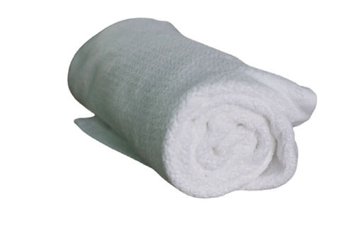 Quick Dry Pure White Simple Elegant And Stylish Look Skin Friendly Cotton Bath Towels