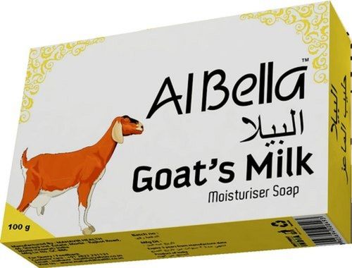 Albella 100% प्राकृतिक बकरी का दूध मॉइस्चराइज़र साबुन, 100GM पैक 