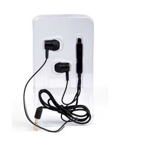 Comfortable Black High Base And Clear Fantastic Sound Wired Mobile Earphone