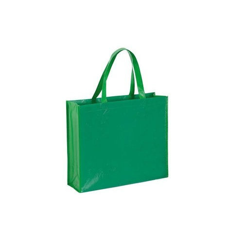 Environment Friendly Premium Non Woven Fabric Featured Green Handle Bag