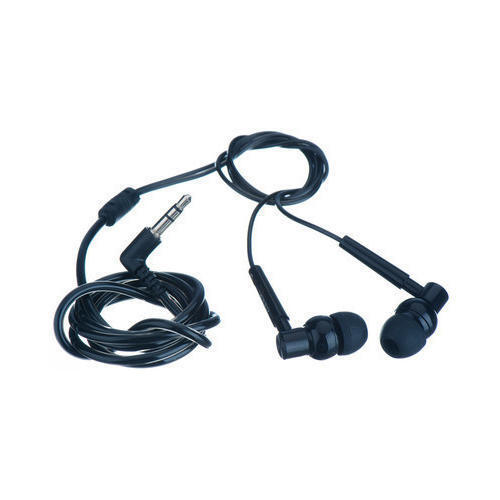 Excellent Sound Quality Tangle-Free Compact And Lightweight Mobile Black Earphone