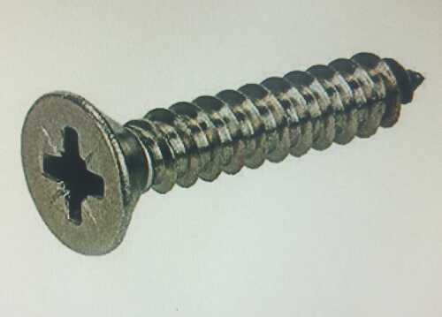 Gray Flat Full Thread Stainless Steel Screws For Hardware Fitting, Flat Head Shape