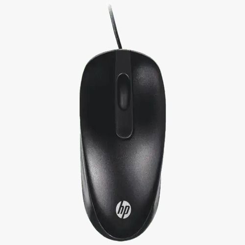 Long Lasting Hp Branded Black Color Usb Wired Travel Mouse