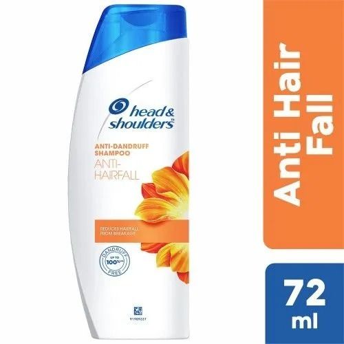 Packaging Size 72 Ml Head And Shoulder For Dandruff Free And Anti Hair Fall Hair Shampoo 