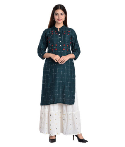 Printed Ladies Cotton Designer Palazzo Suit