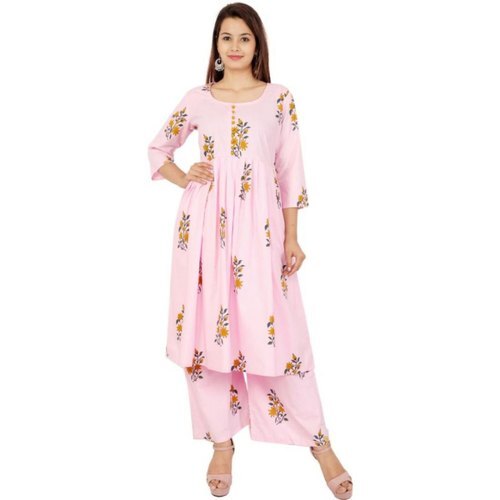 Multi Color Printed Pattern Palazzo Suit For Party Wear