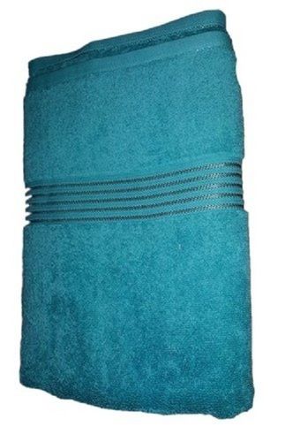 Quick Dry Sea Blue Colour Skin Friendly Simple Elegant And Stylish Look Cotton Bath Towels