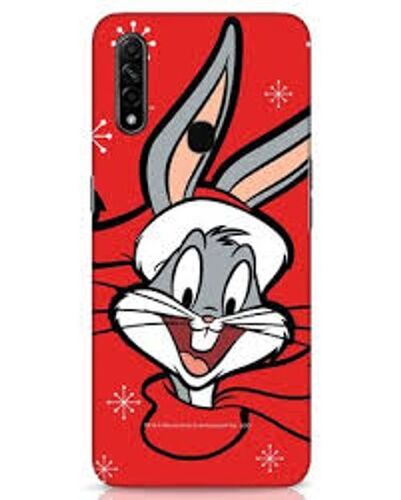 Stylish And Good Quality Matt Finish Attractive Redmi Brand Mobile Cover Case - Rubber Material, Red Color, 1-Year Warranty | Features Rabbit Face Design, Easy to Carry