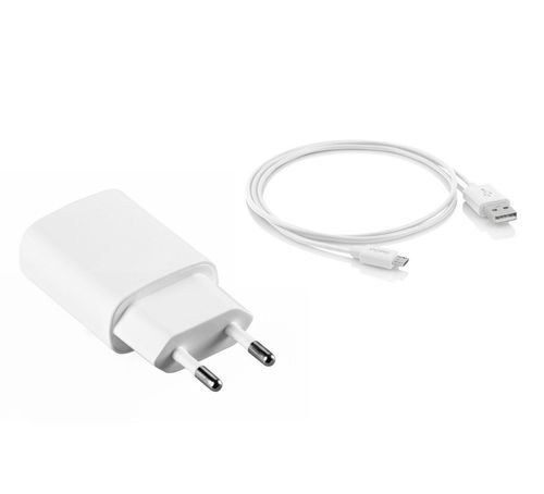White Samsung Charger And Cable Body Material: Plastic