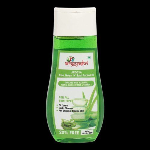 Arogyashri Aloe Vera Face Wash With Goodness Of Neem & Tulsi, For Parlour, Pack Size: 120ml