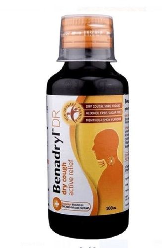 Benadryl Dry Cough Syrup, Pack Of 100 Ml 
