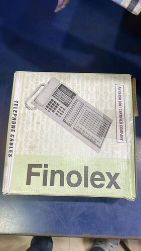 ब्लैक 90 मीटर लंबाई और 2 जोड़ी 0.4 मिमी लंबे फिनोलेक्स टेलीफोन केबल