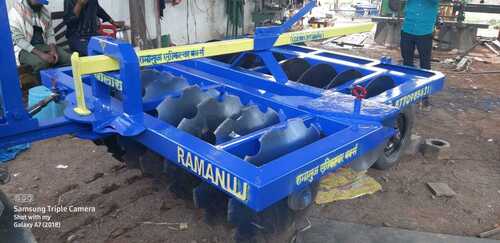 Blue Iron Rectangular Capacity 300 Kg Hayate 14 Disc Harrow Agriculture Dics  3 Prong Cultivator